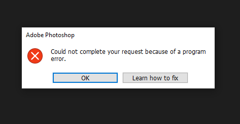 حل مشکل ارور فتوشاپ حل مشکل ارور فتوشاپ
